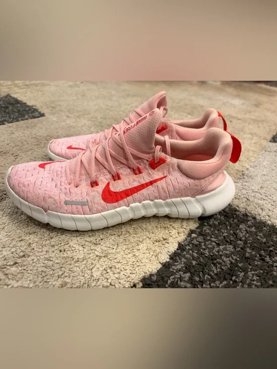 Nike Free Run 5.0 Next Nature Medium Soft Pink/Light Crimson" Colorway Sz 8.5 - Picture 2 of 11